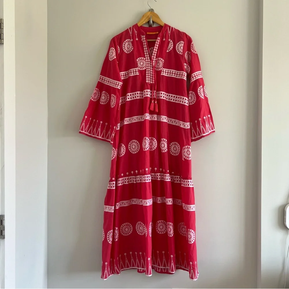 Oliphant Red Maxi Dress - Picture 2 of 12